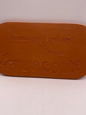 Bennington Potters Vermont Terracotta Collector Plate Stone Oval Kitchen Decor